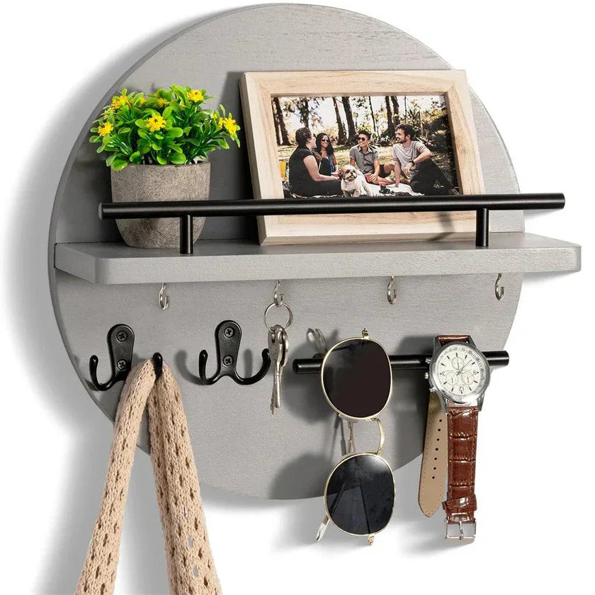 KeyNest – Stylish Wooden Key Holder | Modern Wall-Mounted Key Rack