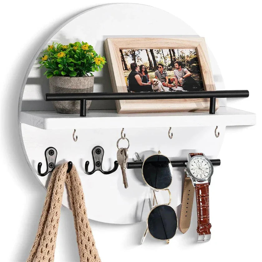 KeyNest – Stylish Wooden Key Holder | Modern Wall-Mounted Key Rack