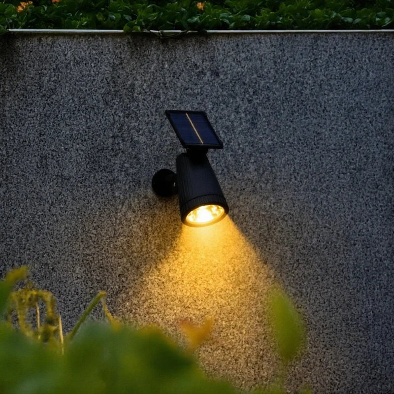 Solar Powered LED Garden Spotlight - Adjustable Outdoor Landscape Lights