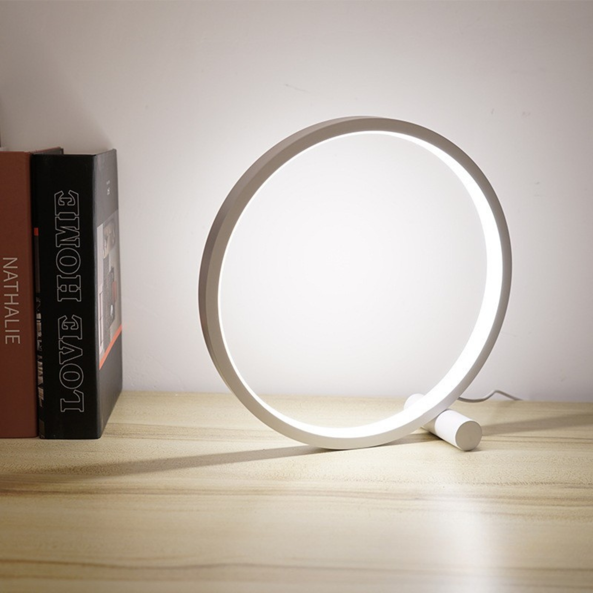 HaloLite – Touch-Control LED Table Lamp with USB Charging
