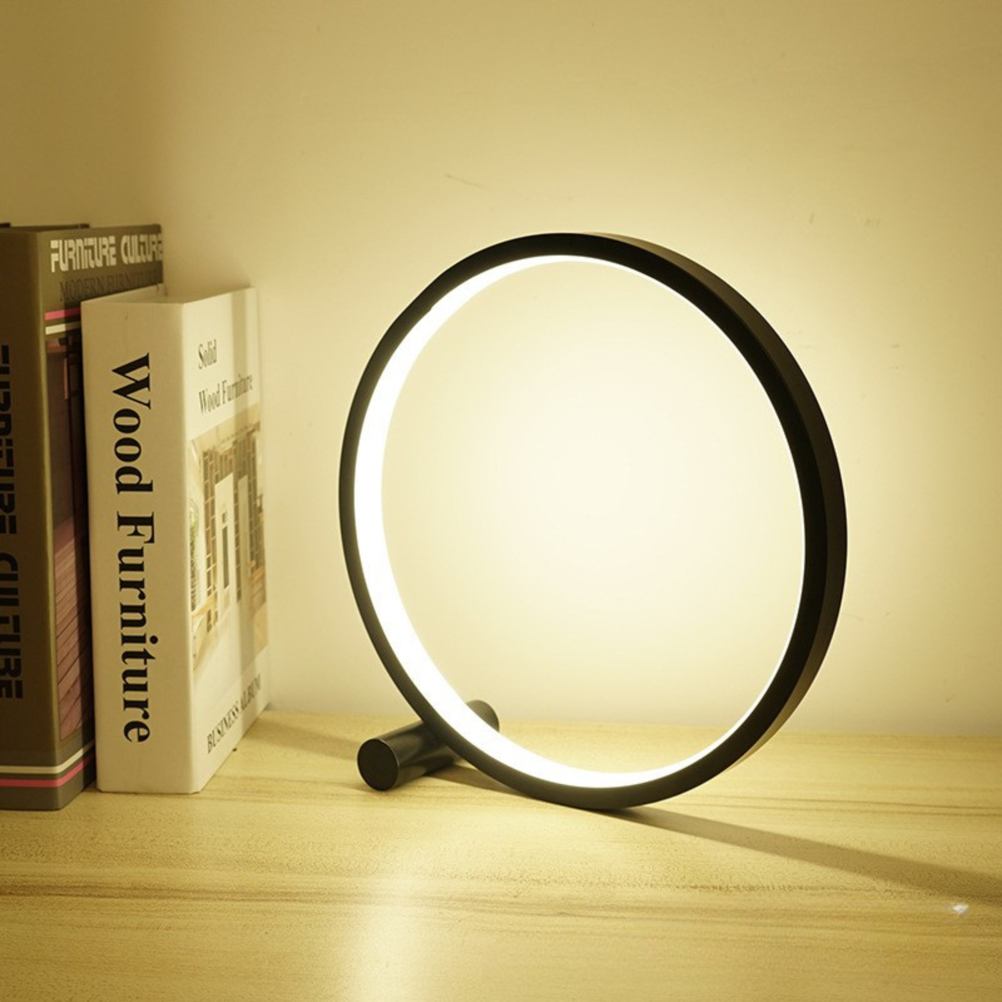 HaloLite – Touch-Control LED Table Lamp with USB Charging
