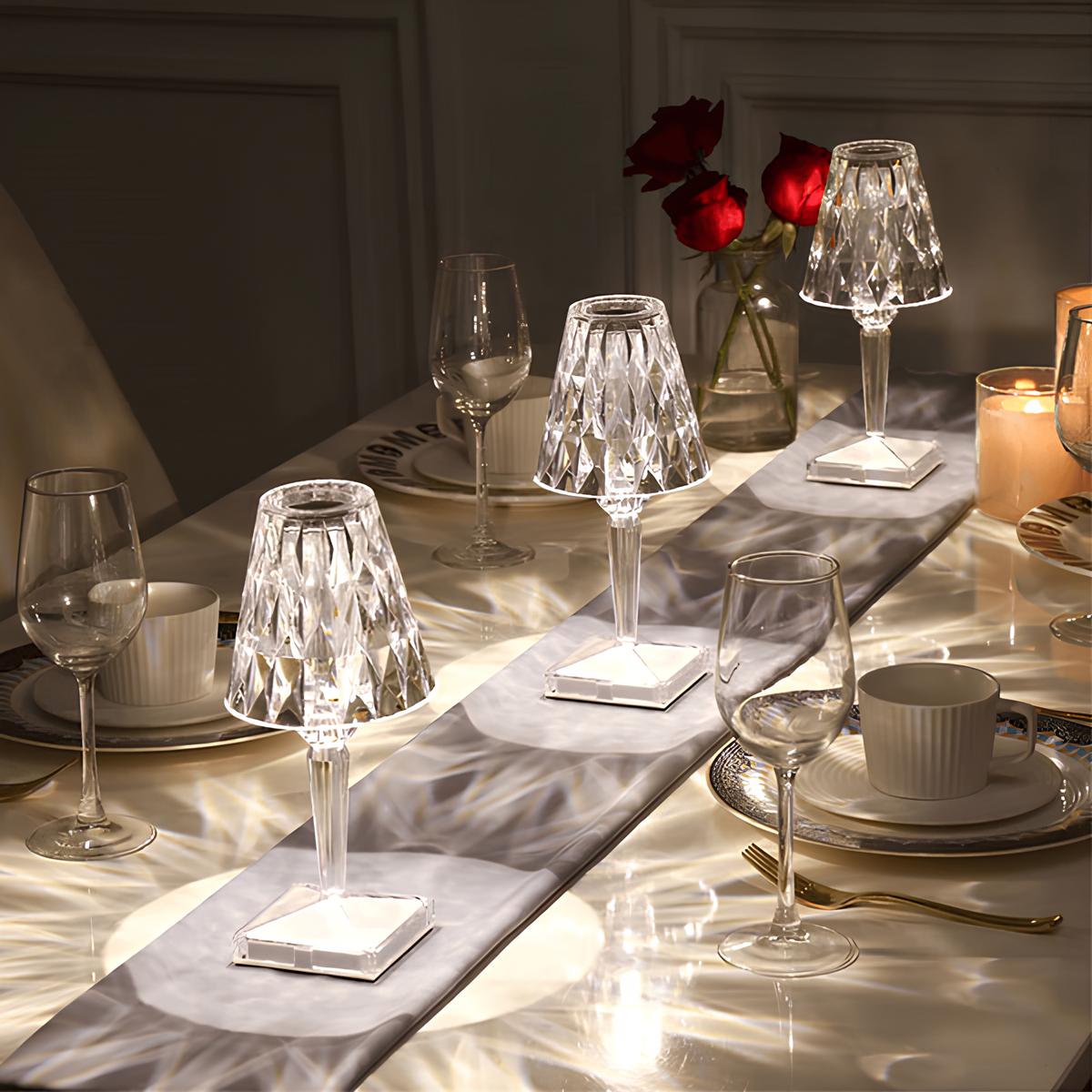 Crystal Table Lamp – Modern Elegance and Warm Atmosphere