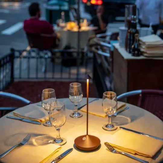 Wireless LED Table Lamp - Portable Desk & Dinner Light