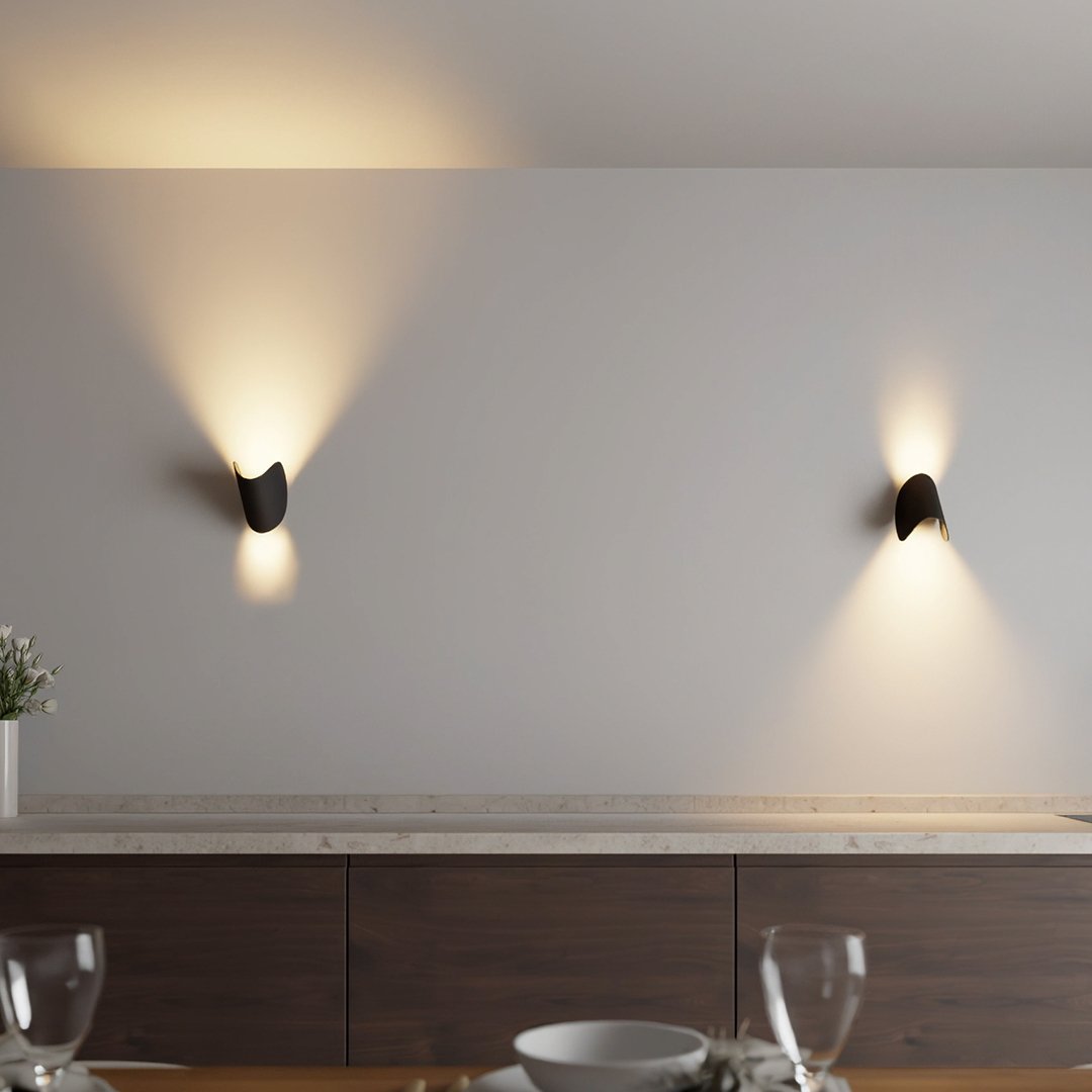 Modern Spiral LED Wall Light - Dimmable Twist Wall Sconce for Indoor Decor (2-Pack)