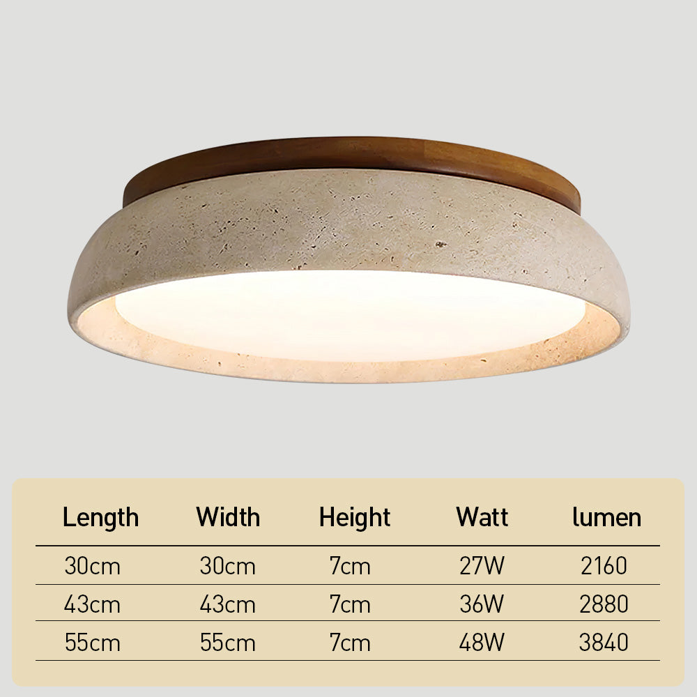 Minimalist Scandinavian LED Ceiling Light | Modern Flush Mount Lamp with Dimmable Light