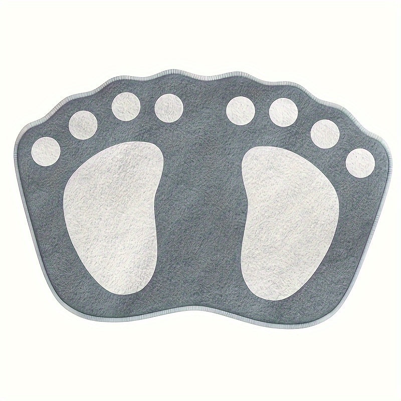 Foot-Shaped Bath Mat – Soft Non-Slip Bathroom Rug for Comfort & Safety