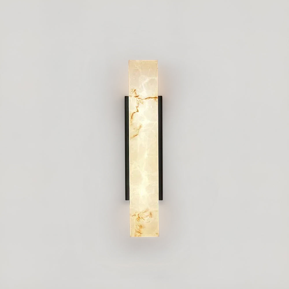 Zoya Outdoor Marble Wall Light – Modern LED Exterior Wall Sconce