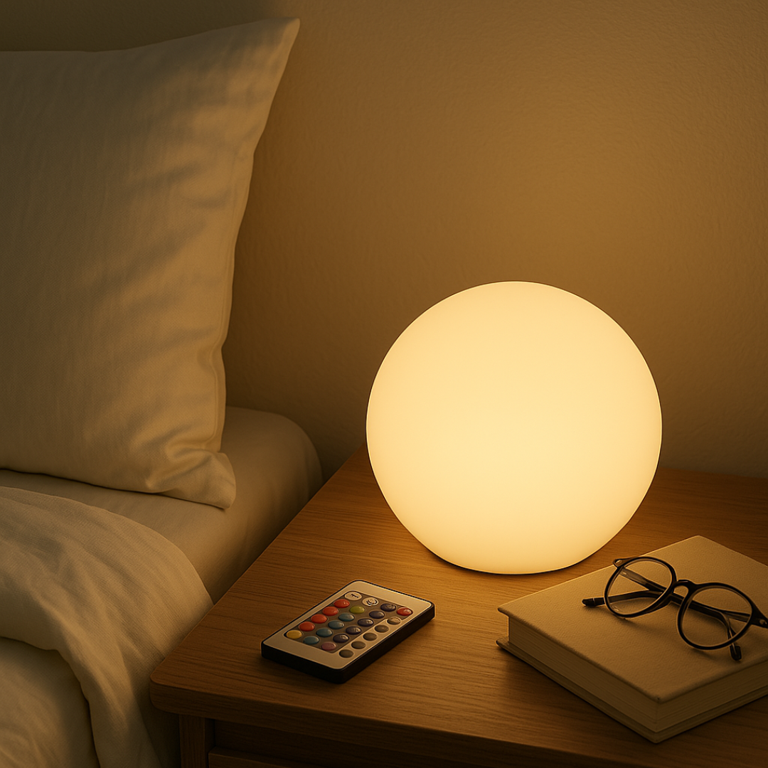 Wireless RGB LED Table Lamp - Remote Control | 16 Color Rechargeable Mood Light