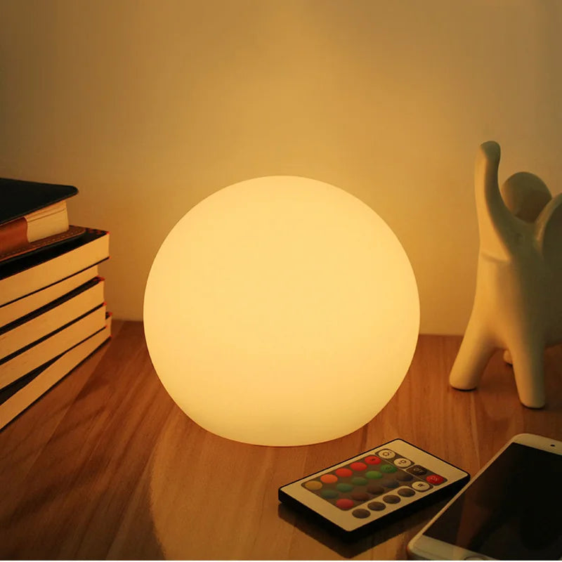 Wireless RGB LED Table Lamp - Remote Control | 16 Color Rechargeable Mood Light