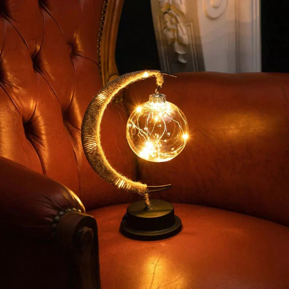 Borosilicate Glass Moon Lamp - Touch Dimmable LED Night Light for Dreamy Bedroom Decor