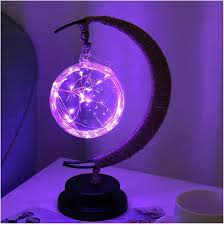Borosilicate Glass Moon Lamp - Touch Dimmable LED Night Light for Dreamy Bedroom Decor