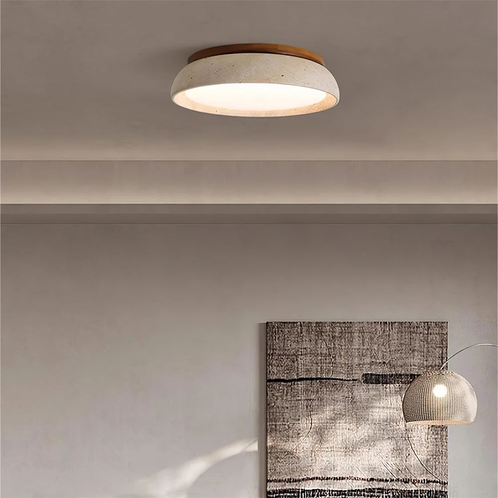 Minimalist Scandinavian LED Ceiling Light | Modern Flush Mount Lamp with Dimmable Light