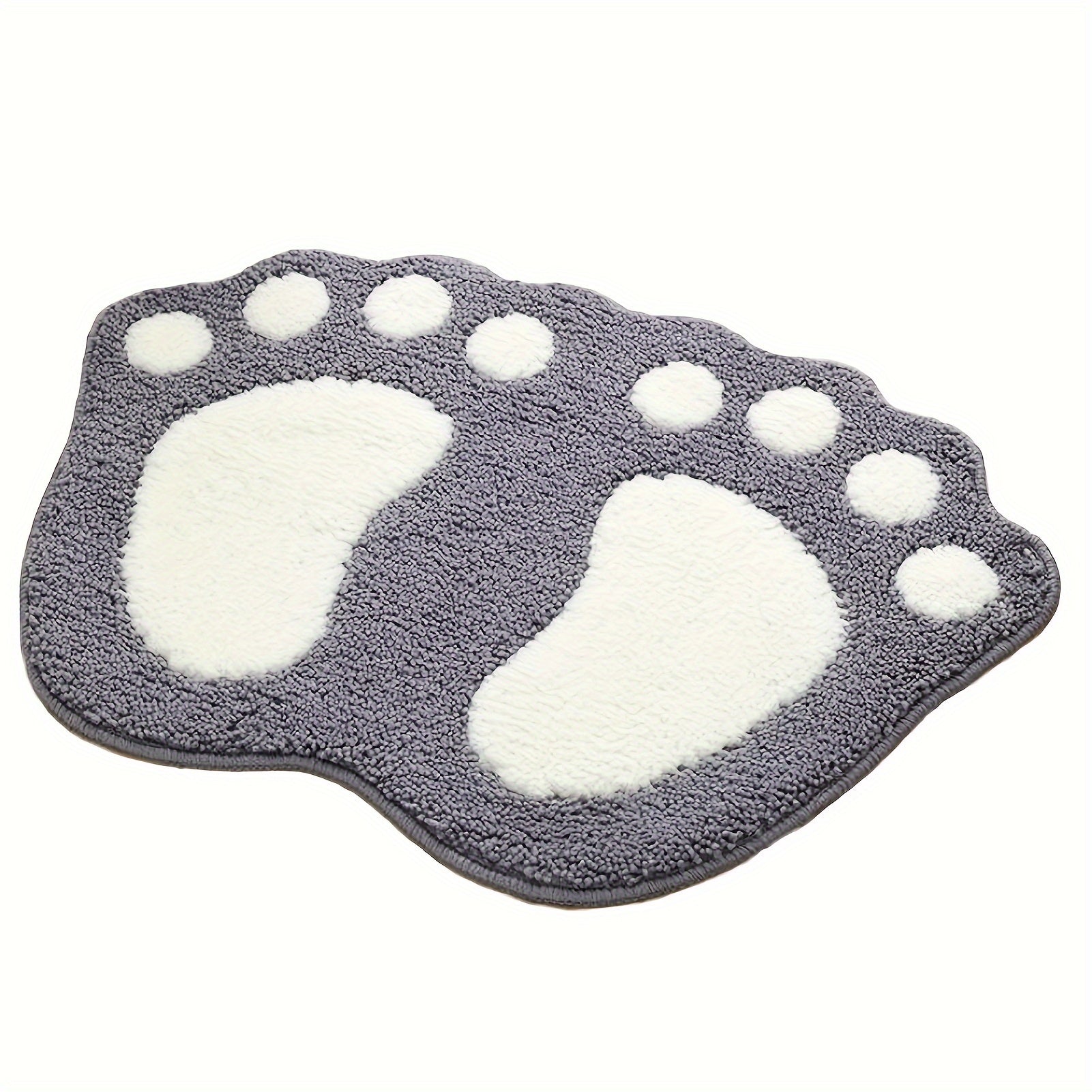 Foot-Shaped Bath Mat – Soft Non-Slip Bathroom Rug for Comfort & Safety