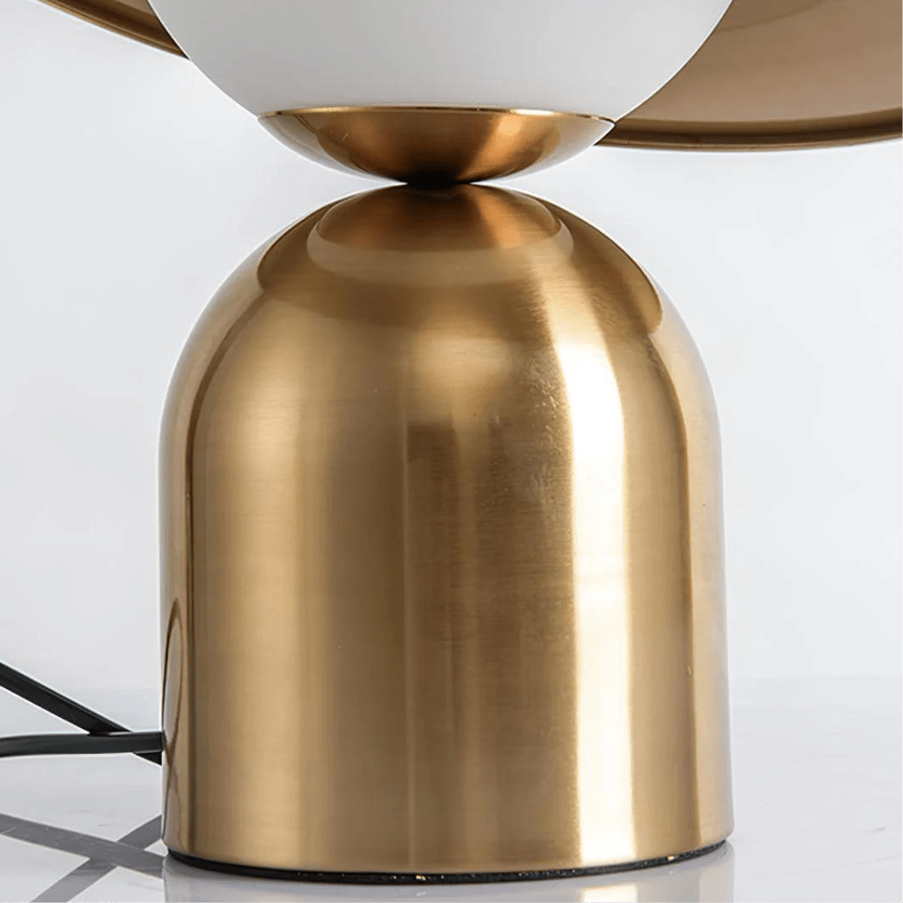 Hommfer Elegant Brass Table Lamp - Gold Finish Traditional Bedside/Living Room Light