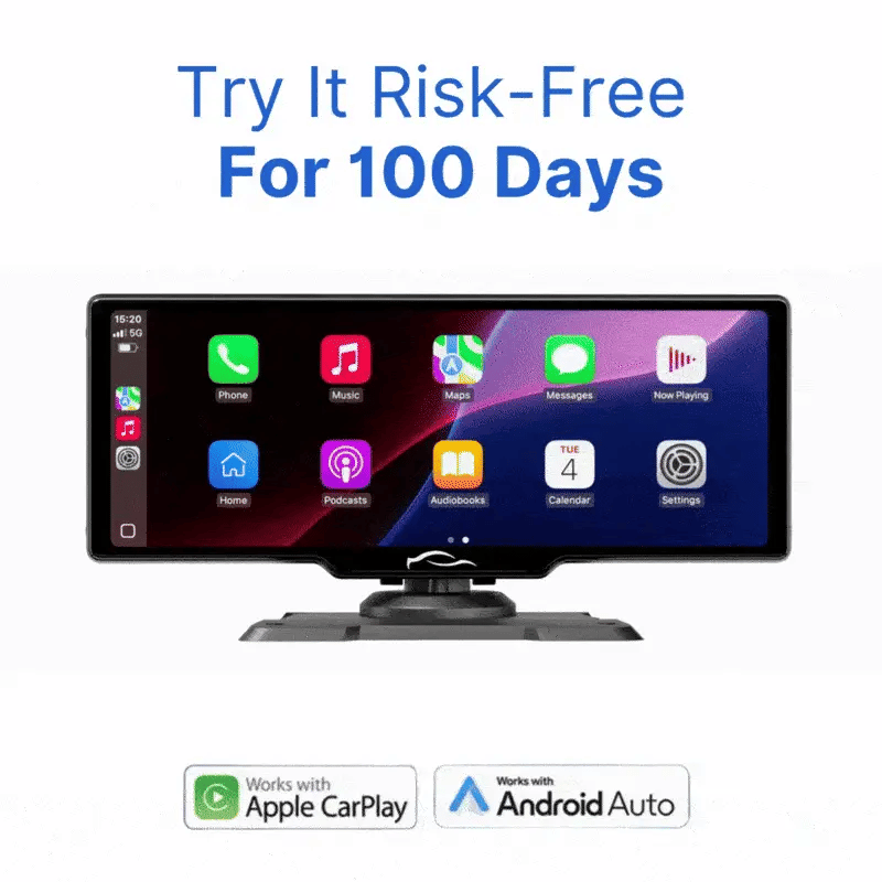 CarTablet Pro Max – Smart Car Display with Wireless Apple CarPlay & Android Auto