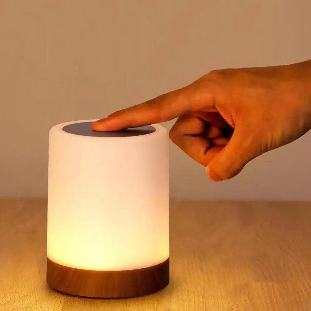 GlowTap – Portable Touch LED Lamp with Colour Modes and USB-C Charging