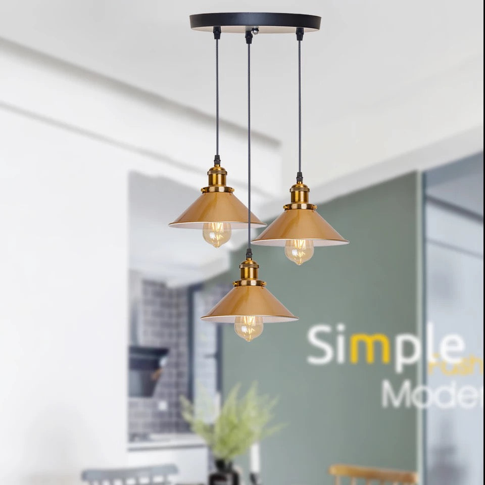 Industrial Vintage Pendant - Retro Farmhouse Kitchen Island Lamps