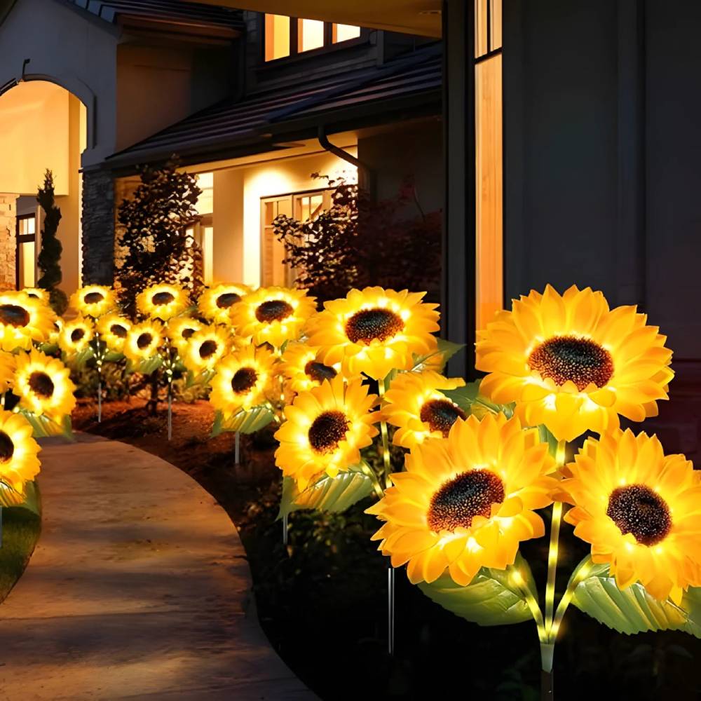 Solar Sunflower Garden Light – Wireless Outdoor Lighting with Realistic Floral Charm