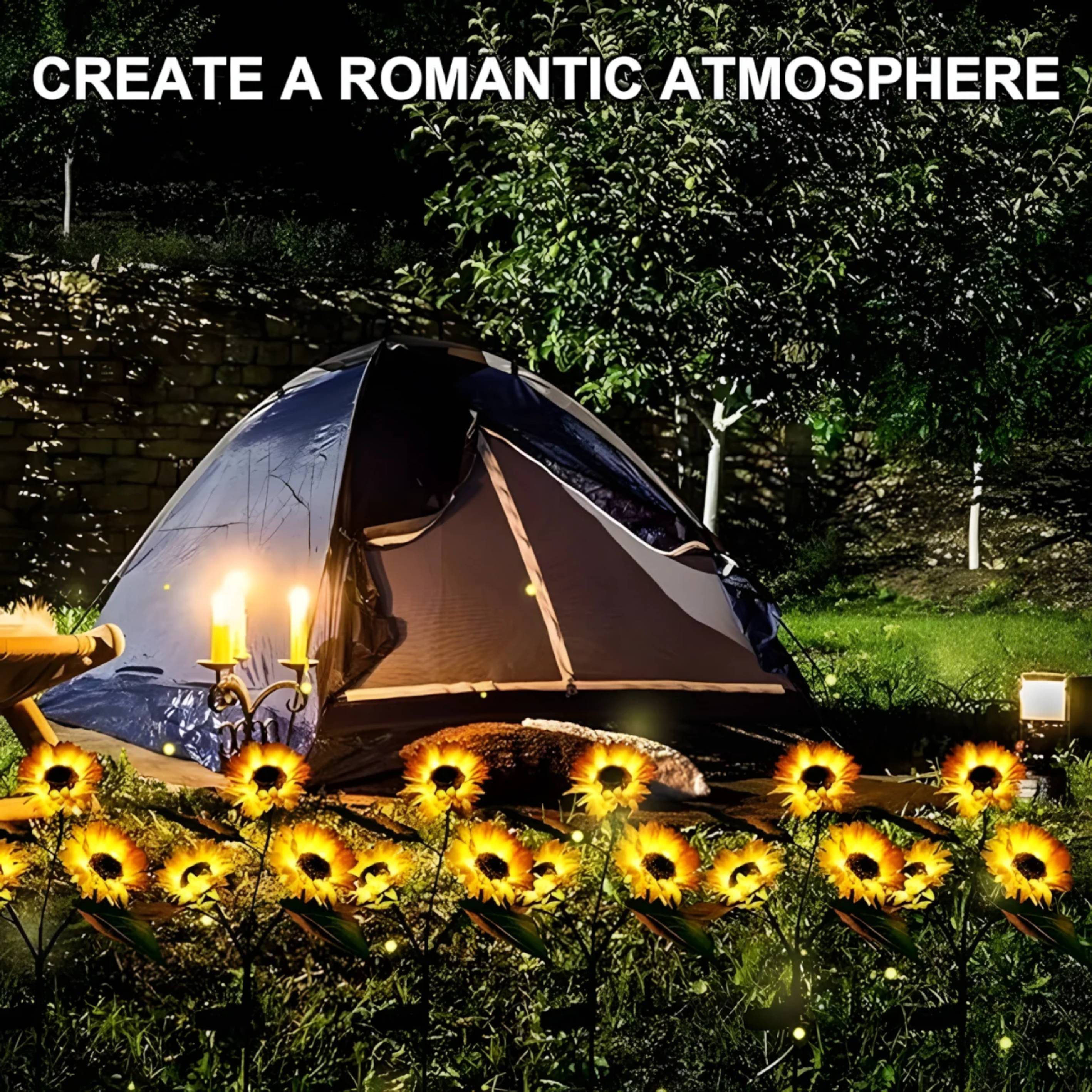 Solar Sunflower Garden Light – Wireless Outdoor Lighting with Realistic Floral Charm