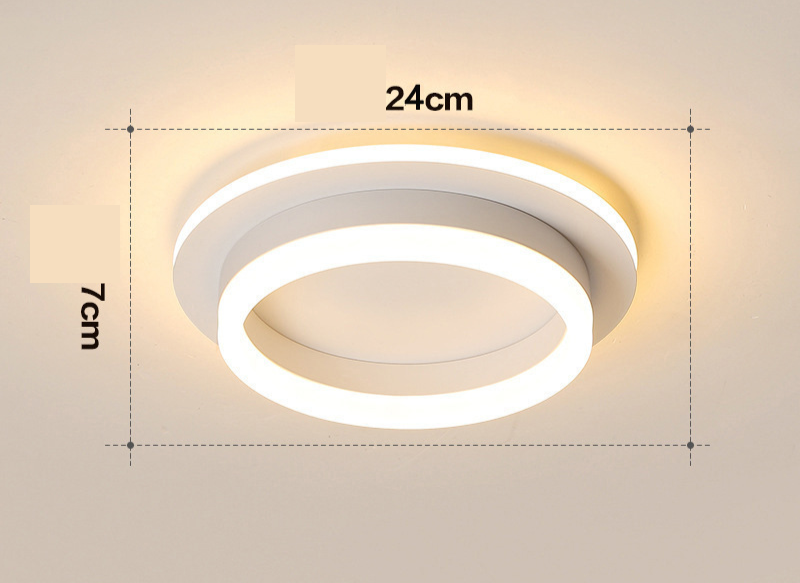 Modern Gold LED Flush Mount Ceiling Light | Contemporary Low-Profile Fixture