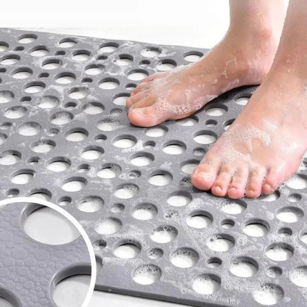 AquaGuard Non-Slip Shower Mat – Anti-Skid Bath Mat with Quick Drainage & Strong Grip