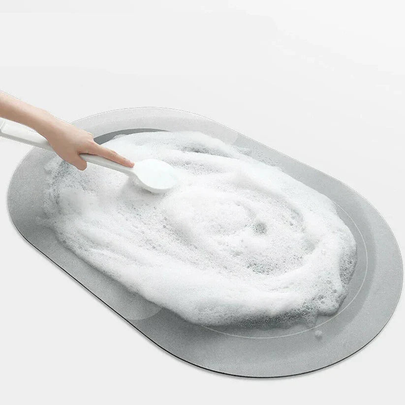 Rapid Dry Non-Slip Bath Mat | Super Absorbent Floor Mat for Bathroom