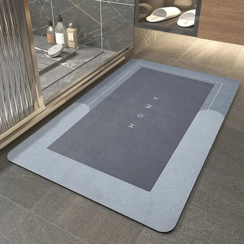 Rapid Dry Non-Slip Bath Mat | Super Absorbent Floor Mat for Bathroom
