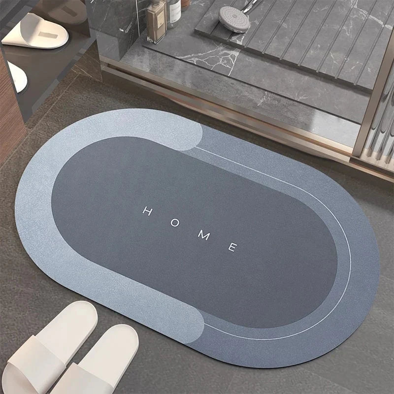 Rapid Dry Non-Slip Bath Mat | Super Absorbent Floor Mat for Bathroom