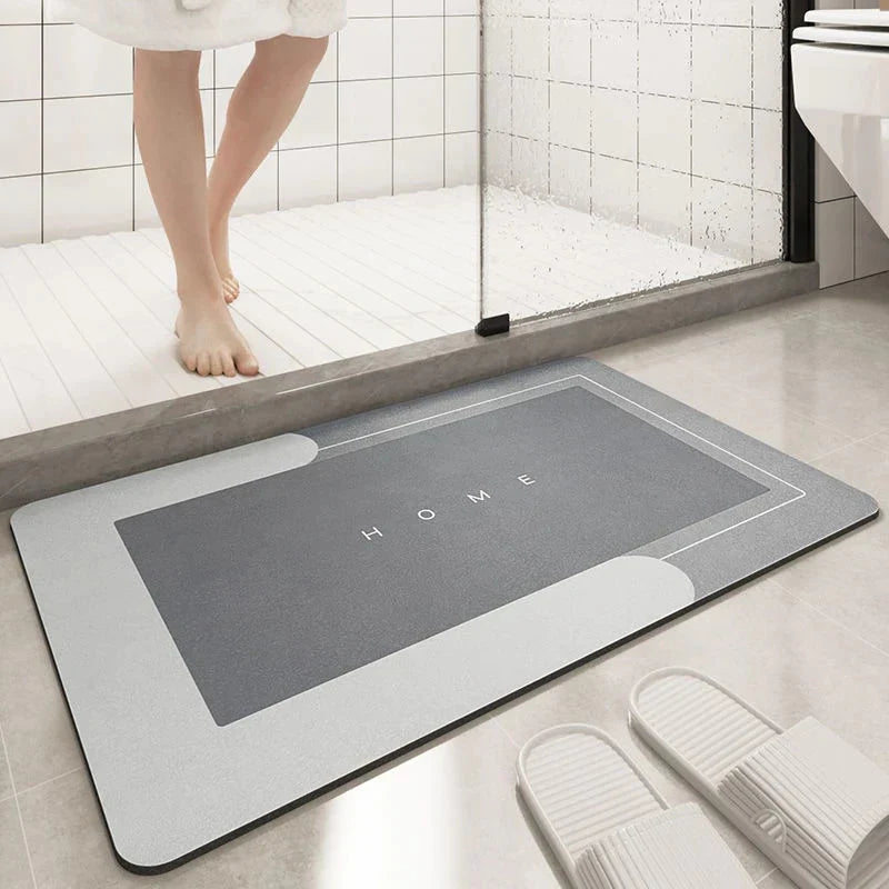 Rapid Dry Non-Slip Bath Mat | Super Absorbent Floor Mat for Bathroom