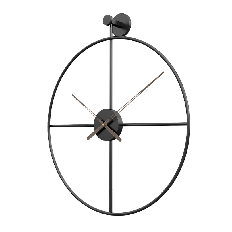 Milano Wall Clock – Modern Minimalist Metal Wall Clock for Living Room & Office