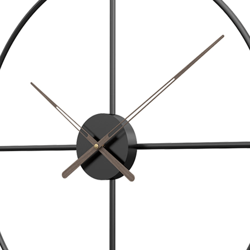 Milano Wall Clock – Modern Minimalist Metal Wall Clock for Living Room & Office