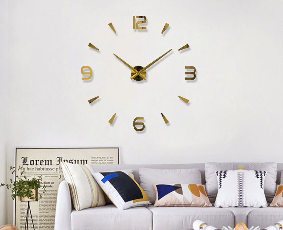 Moderner Wall Clock – Minimalist Black and White Square Wall Clock for Modern Home Décor