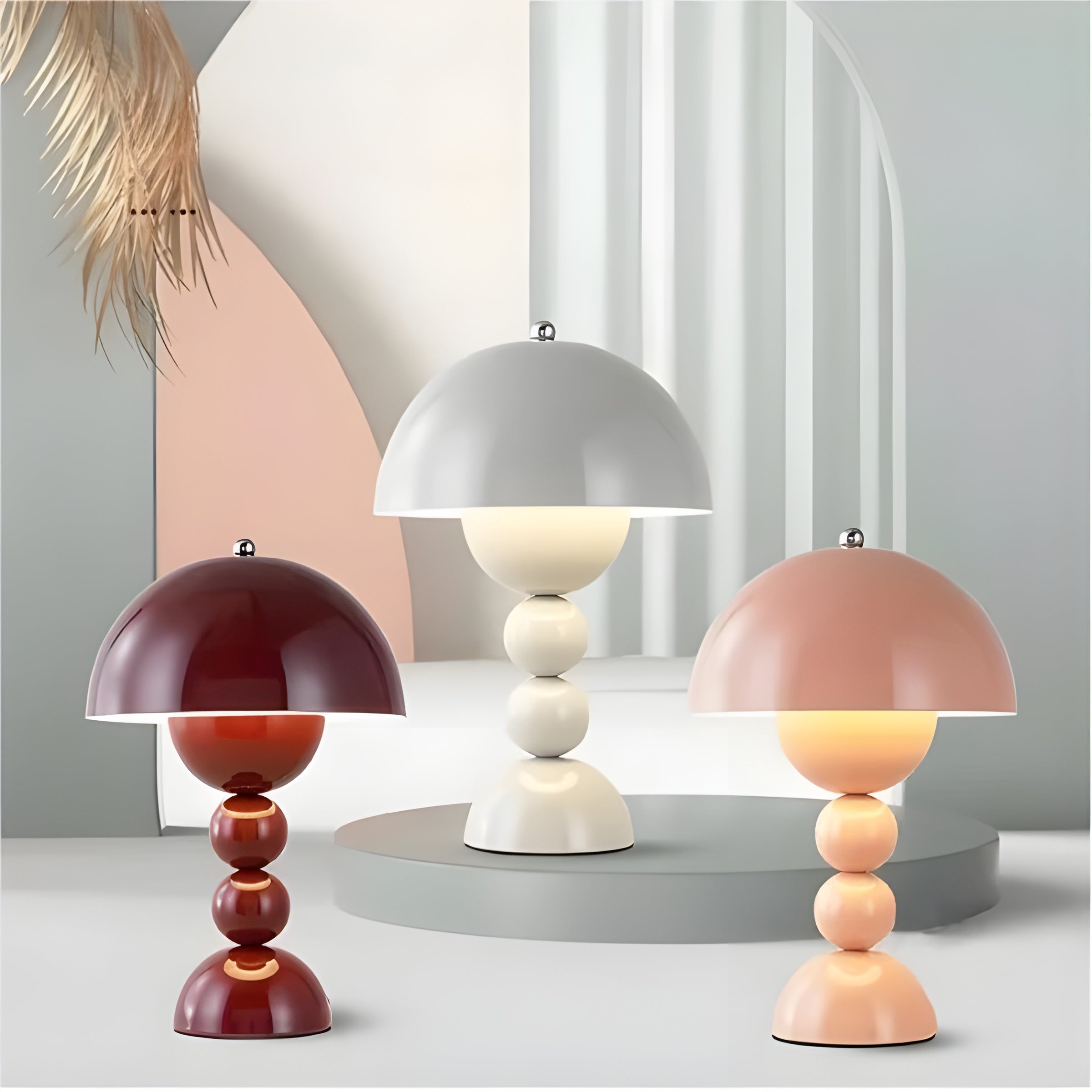 Scandinavian Design Table Lamp - FloraGlow