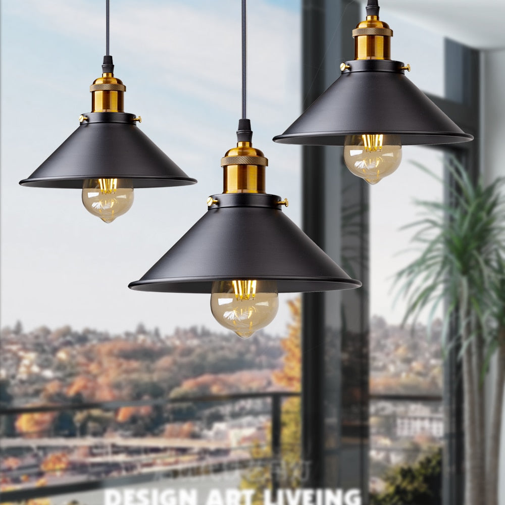 Industrial Vintage Pendant - Retro Farmhouse Kitchen Island Lamps