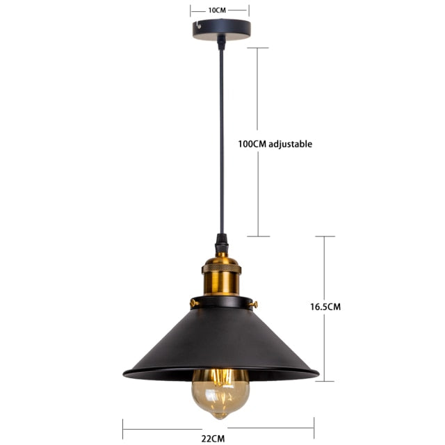 Industrial Vintage Pendant - Retro Farmhouse Kitchen Island Lamps