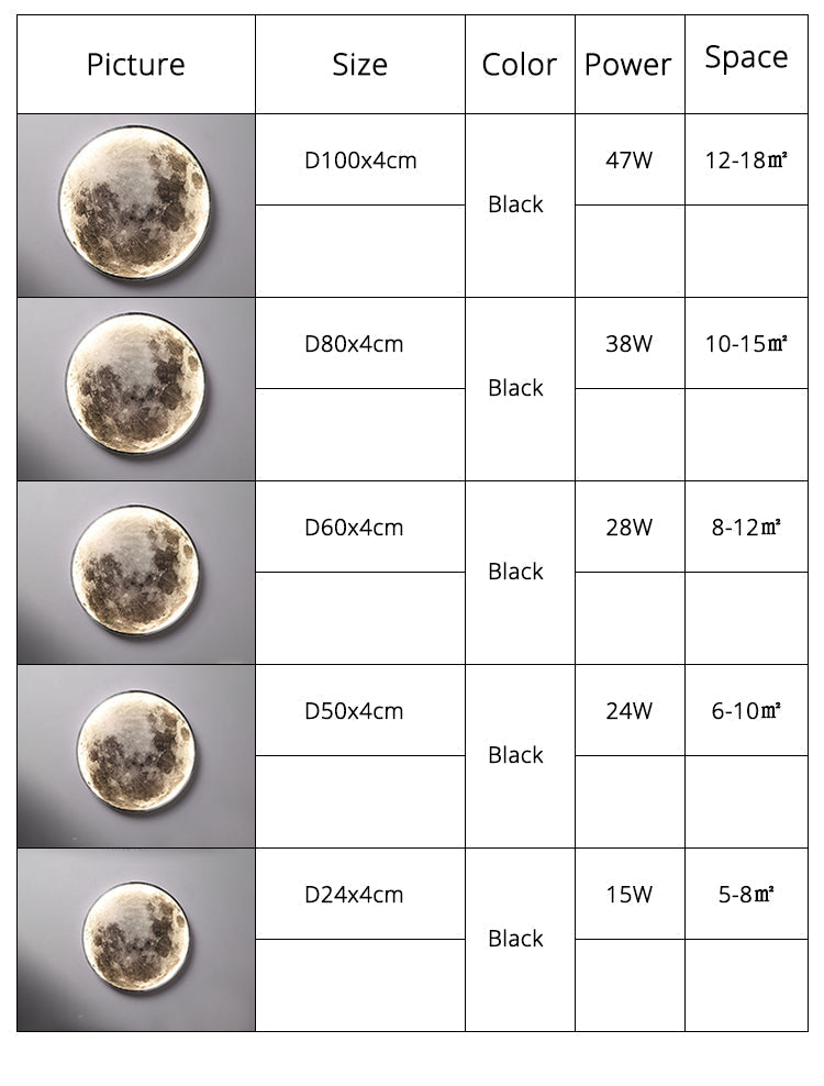 Realistic 3D Moon & Earth LED Wall Lamp - Dimmable Space Decor Ceiling Light