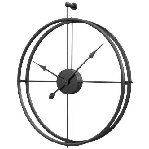 Golden Circle Wall Clock | Large Metal Modern Design - Silent Quartz Movement