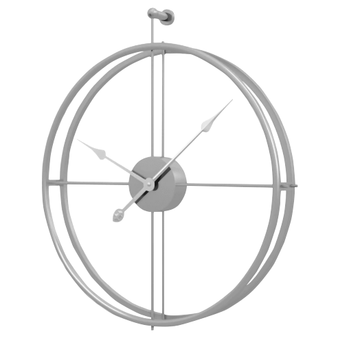 Golden Circle Wall Clock | Large Metal Modern Design - Silent Quartz Movement
