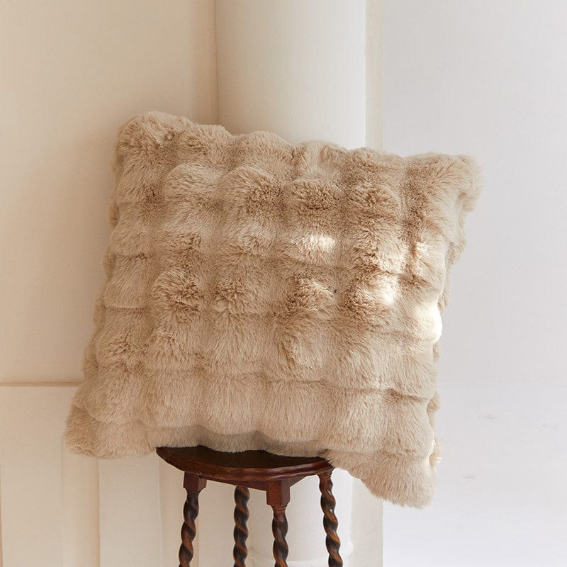 Luxury Rabbit Faux Fur Pillow Cover | Soft Plush Throw Cushion Cover