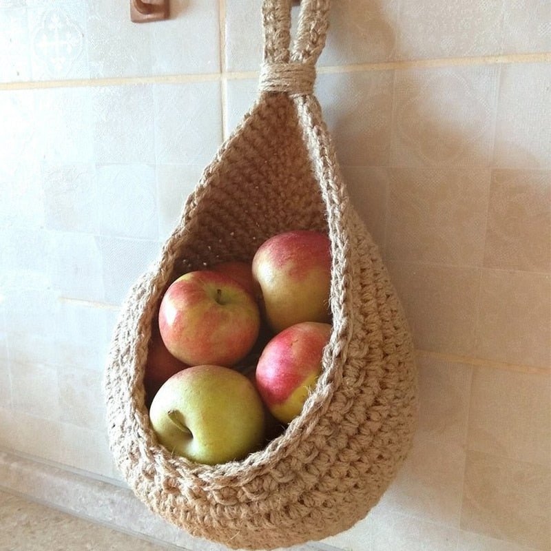 Woven Hanging Storage Baskets | Boho Wall Baskets